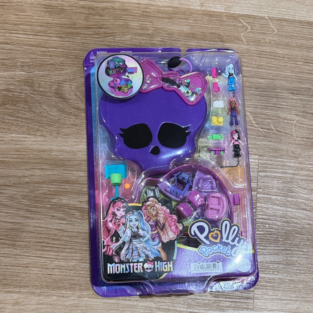 Mattel Monster High Polly Pocket Skull Playset - Purple 49|A3
